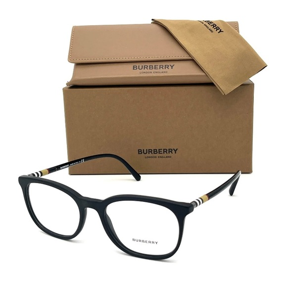 Authentic New - BURBERRY BE2266 3464 Matte Black / Demo Lens 54mm Eyeglasses - Picture 5 of 6